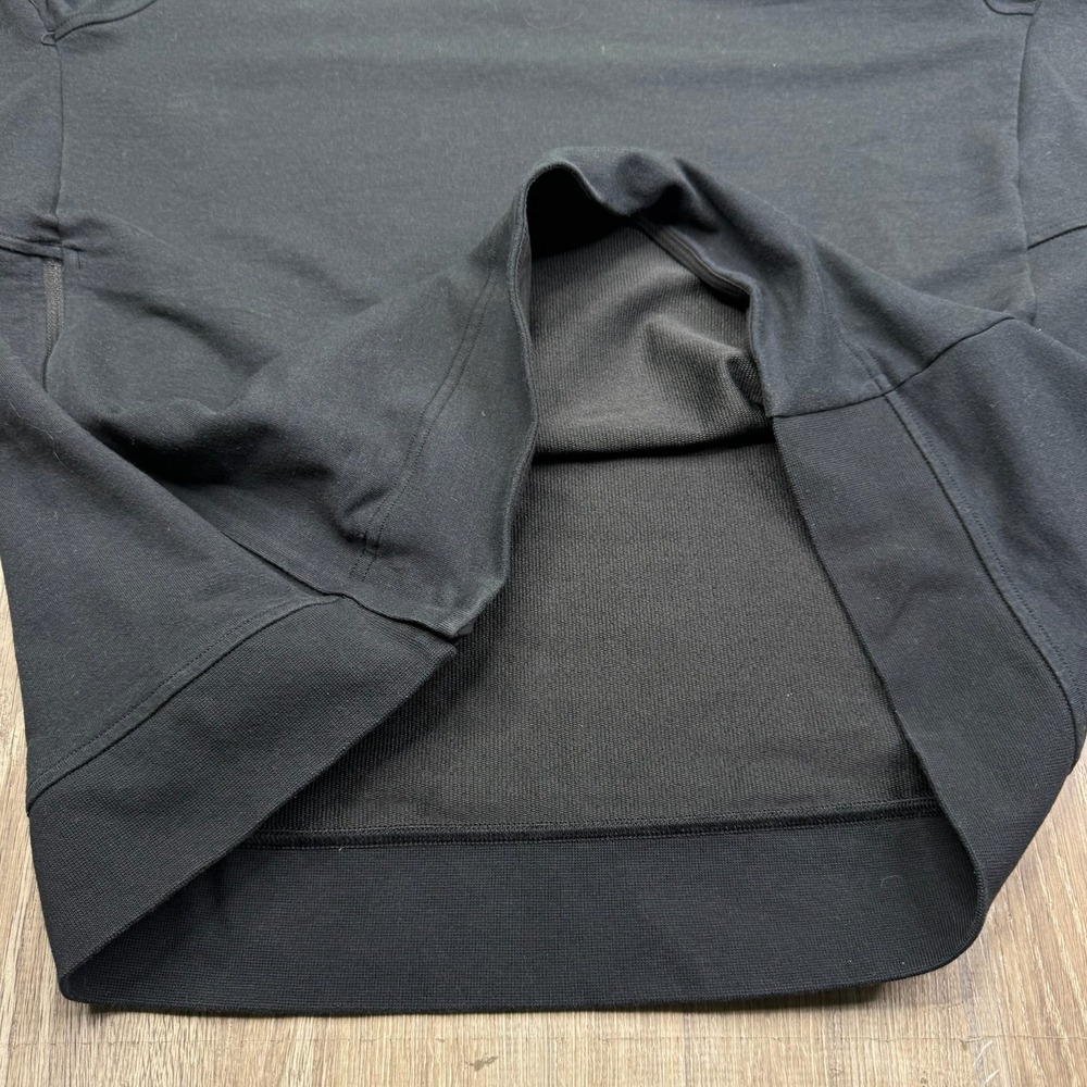 Lululemon Mens Black City Sweat Crewneck Logo Pullover Sweatshirt Size Large - Picture 5 of 11